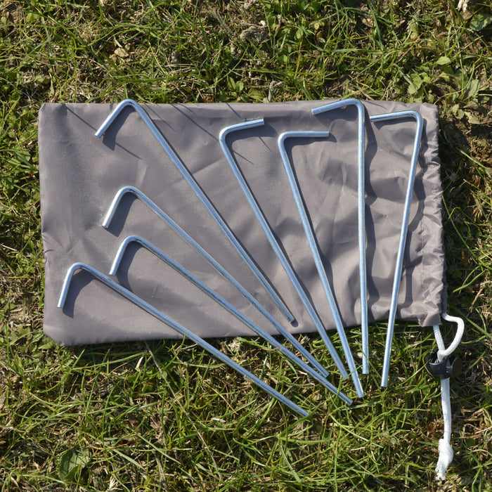 Outsunny 7 'x 7' Tente De Jardin Pliable Avec Sac A Dos Et Pieds Reglables Auvent De Fete En Plein Air, Bleu Et Noir