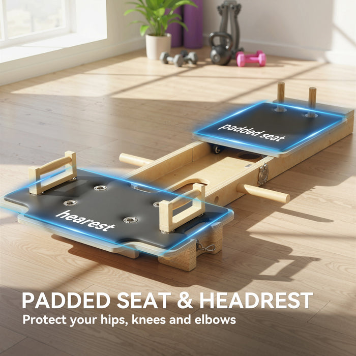 Soozier Machine de Pilates Reformeur Pliable, Planche de Pilates Multifonctionnelle