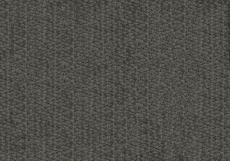 Sofa Sectionnel Rembourre, 85\" De Large, Tissu Gris, Pieds En Metal Noir