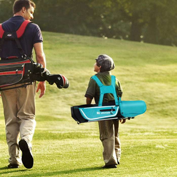 Ultimate Kids Golf Practice Set Junior Complete Golf Club Set Pour Enfants Ages De 5 A 7 Ans Bleu