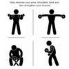 Soozier 50lbs Rubber Dumbbell Weight Set for Home Office Fitness