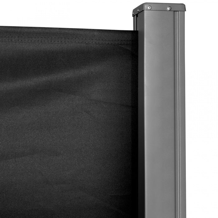 Outsunny Ecran De Confidentialite Pliant Pour Auvent Lateral 118 X 63, Noir