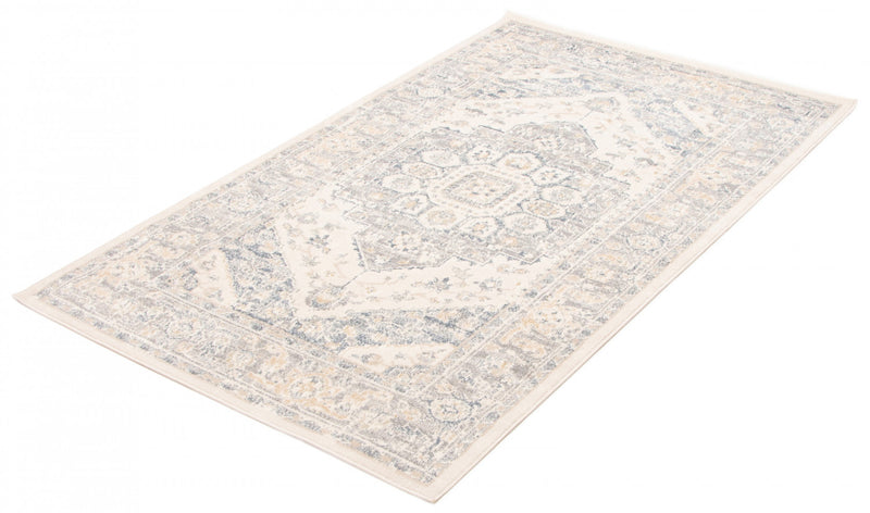 Carpette Bijara bleue - 5 pi 0 po x 8 pi 0 po 