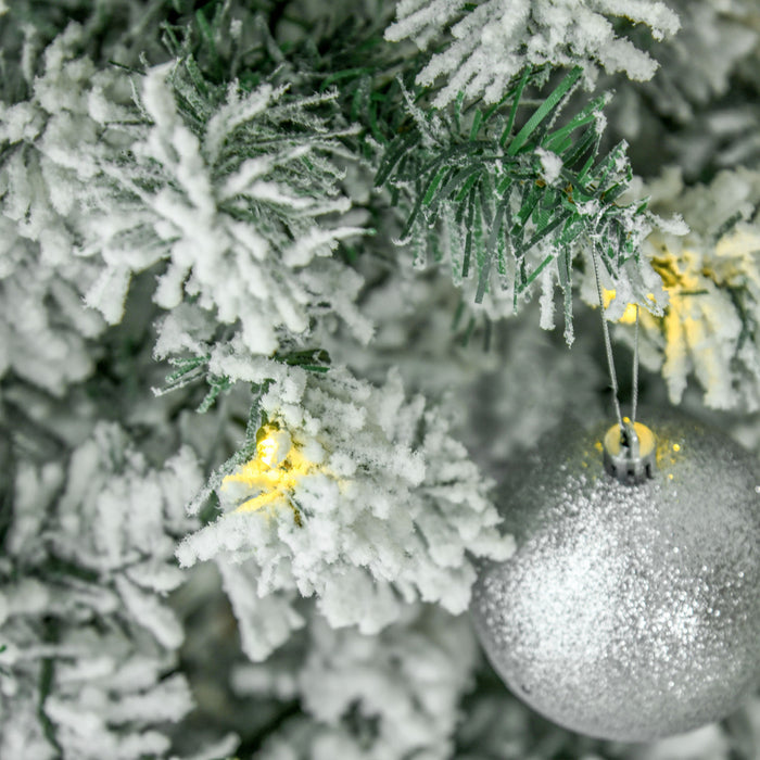 Homcom Sapin De Noel En Forme De Crayon Floque 9 Ft