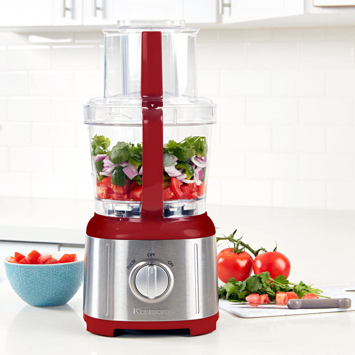 Robot culinaire Kenmore de 11 tasses, rouge - KKFP11CR