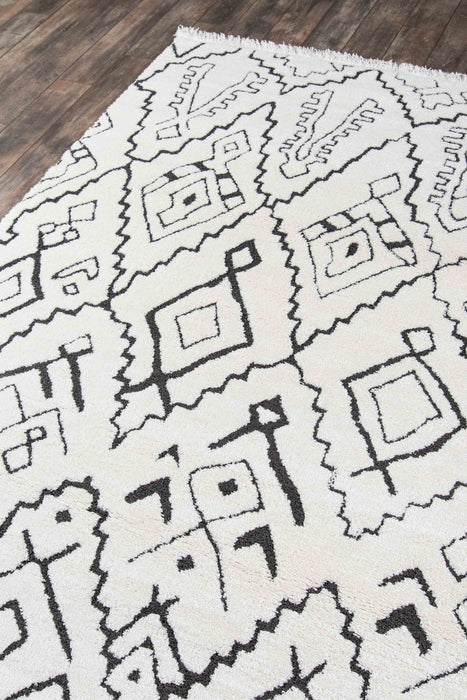Tapis Contemporain Aurelia 2'3\" x 7'6\" en Ivoire