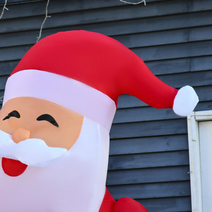 Homcom Pere Noel Gonflable Rouge
