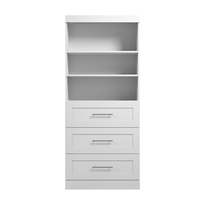 Organisateur de garde-robe Pur de Bestar de 36 po (L) avec tiroirs - blanc