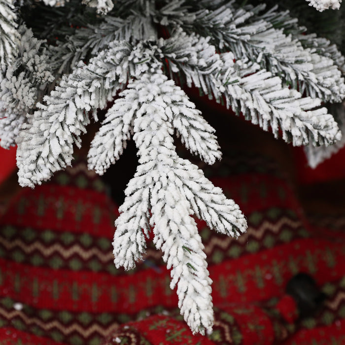 Homcom Arbre De Noel Artificiel Crayon De 7 Pi Avec Ouverture Automatique