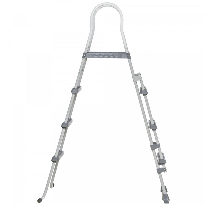 Outsunny Echelle De Piscine Hors Sol De 70 Po, Escaliers De Piscine, Gris