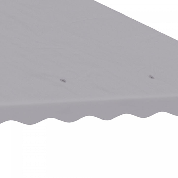 Outsunny 10 'x 10' Gazebo Couverture De Remplacement Pour Auvent, Remplacement De Toit De Tonnelle A 2 Niveaux (toit Uniquement), Gris Clair