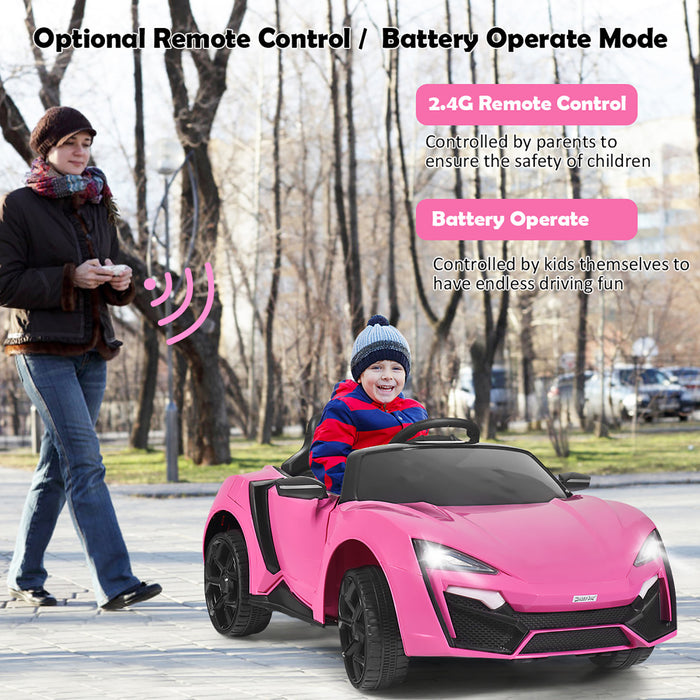 Voiture Electrique Pour Enfant 12v Costway – 2,4g, Mp3