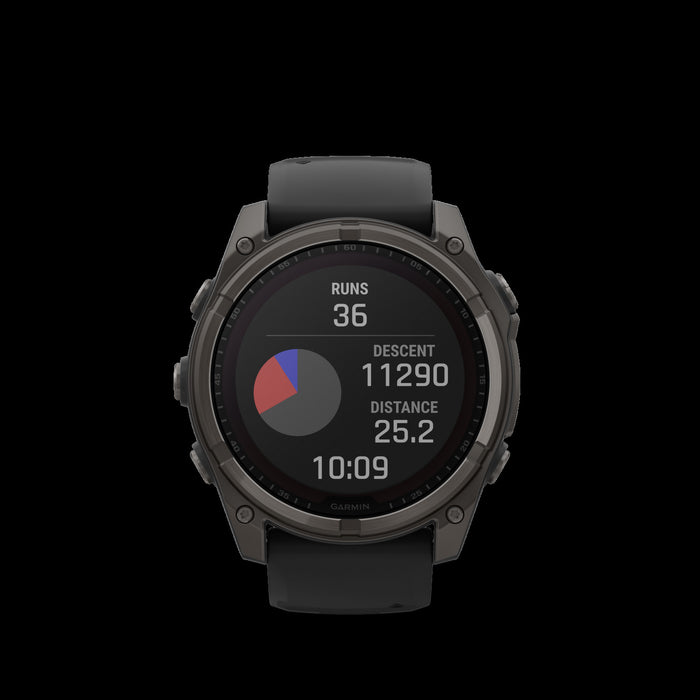  Carbon Gray Dlc Titanium With Black/pebble Gray Silicone Band