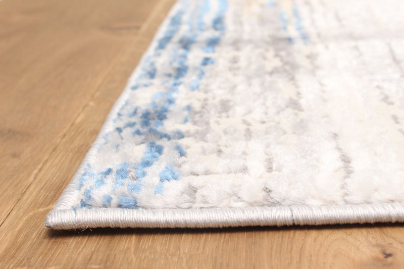Tapis Contemporain/Moderne Quinn 8'0\" x 10'0\" en Bleu