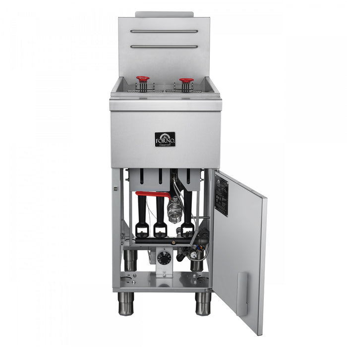 Friteuse a gaz propane Commerciale, 4 bruleurs (120 000 BTU), capacite d'huile de 50 lb – FCMGF0030