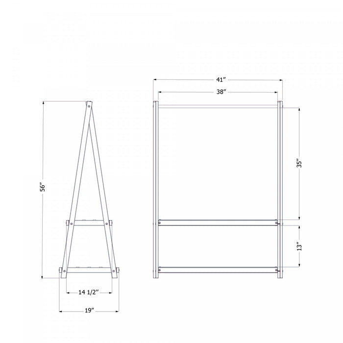 Portant à vêtements Sweedi en bois pour enfants - naturel
