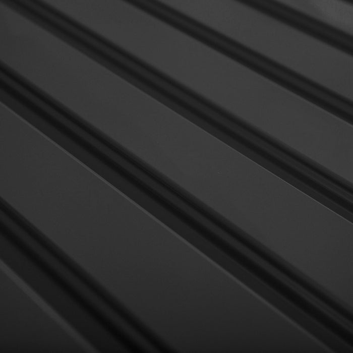 Outsunny Hangar De Poubelle, Organisateur D'exterieur En Acier, Gris Fonce