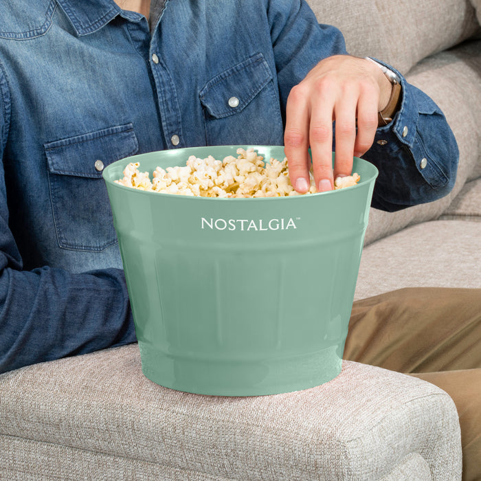 Machine a pop-corn a air chaud et seau Nostalgia