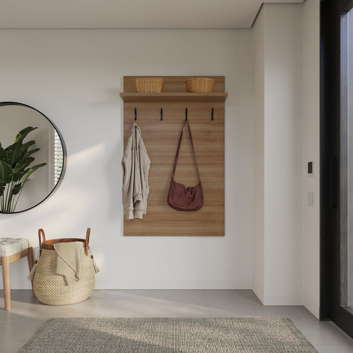 Porte-manteau mural d’entree Porto avec tablette