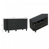 Solara Contemporary 68" Solid Wood Dresser in Black (6-Drawer) | Commode contemporaine Solara 68" en bois massif noir (6 tiroirs)