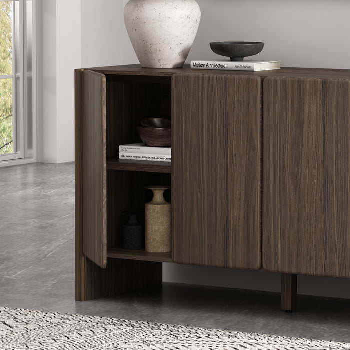 Buffet moderne Linda 60\" en noyer brun