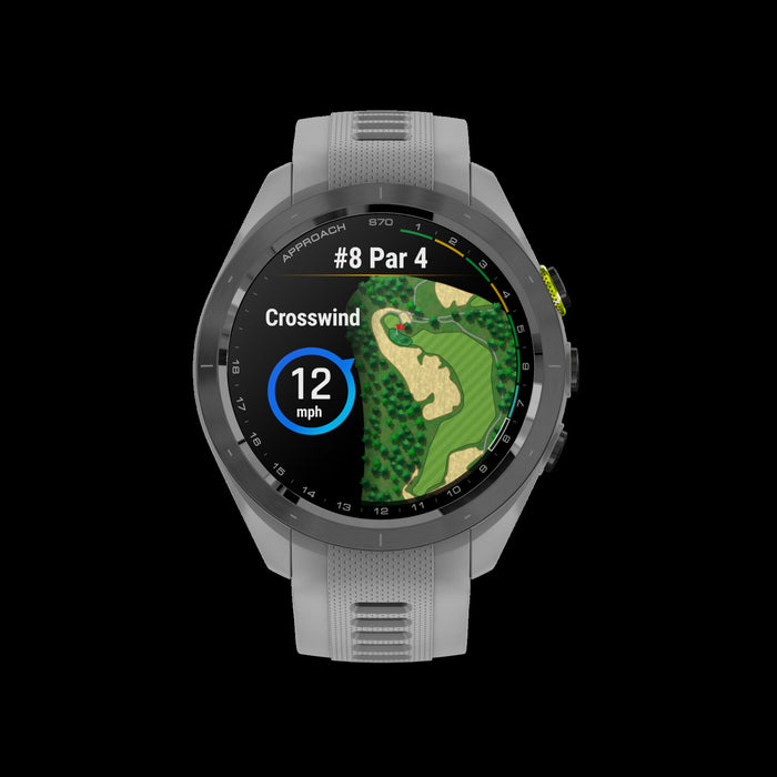 Garmin Approach S70 42mm - Ceramique Noire, Montre De Golf Amoled, 43 000 Parcours, Caddie Virtuel, Gps