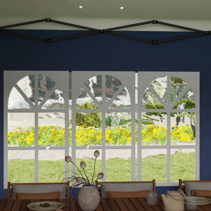 Outsunny Tente D'exterieur Escamotable 10'x20' Avec Sac De Transport, Bleu