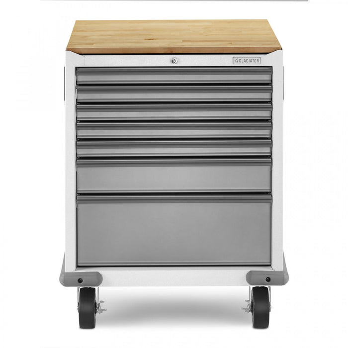 Armoire à outils modulaire de série Premier à 7 tiroirs de Gladiator - ardoise grise