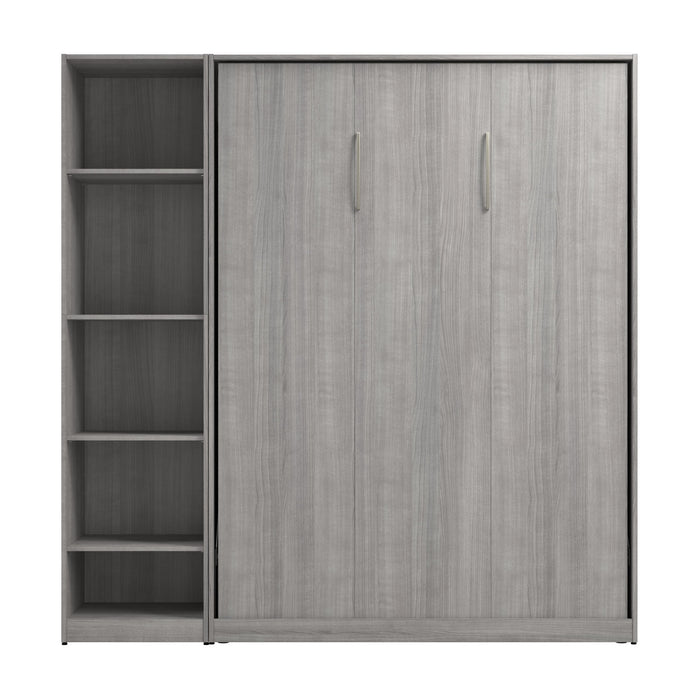 Lit double escamotable Claremont de Bestar à 5 tablettes - gris platine