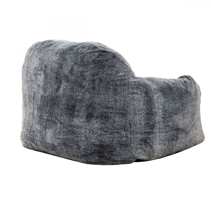 Fauteuil poire Tore de Sealy en fausse fourrure avec mousse à haute densité