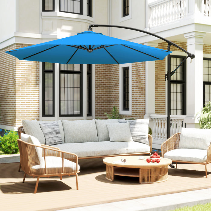 Outsunny Parasol De Patio \nBleu