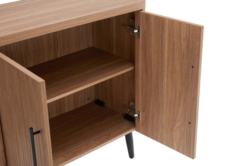 Jodie – Cabinet d’appoint cannele mi-siecle moderne 31\" en erable