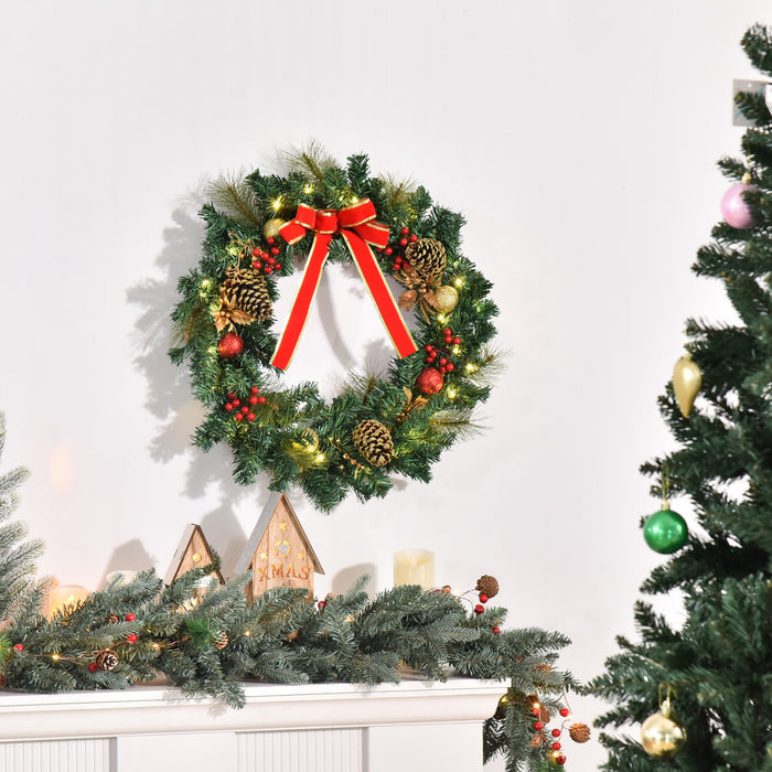 Homcom Guirlandes Floral De Noel
