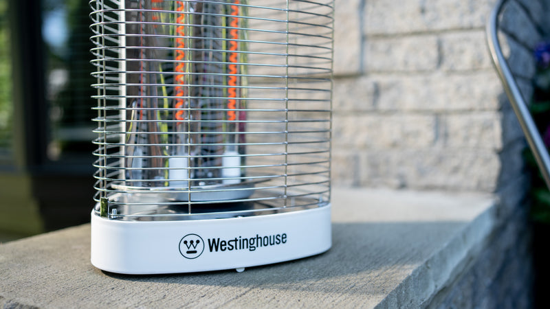Radiateur de terrasse oscillant, portatif, électrique et à infrarouge Westinghouse - WES31-1200MWHT