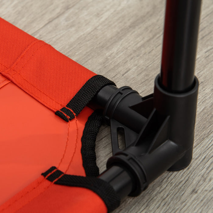 Pawhut 36\" X 30\" Lit Sureleve Pour Chien Et Chat Lit Pour Animaux De Camping, Cadre Metallique, Rouge