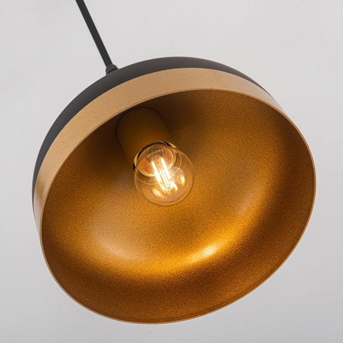 Luminaire pour îlot de la collection Dash - noir et doré