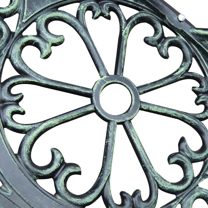 Outsunny Banc De Jardin Exterieur De 40 Po, Banc De Jardin De Patio, Vert