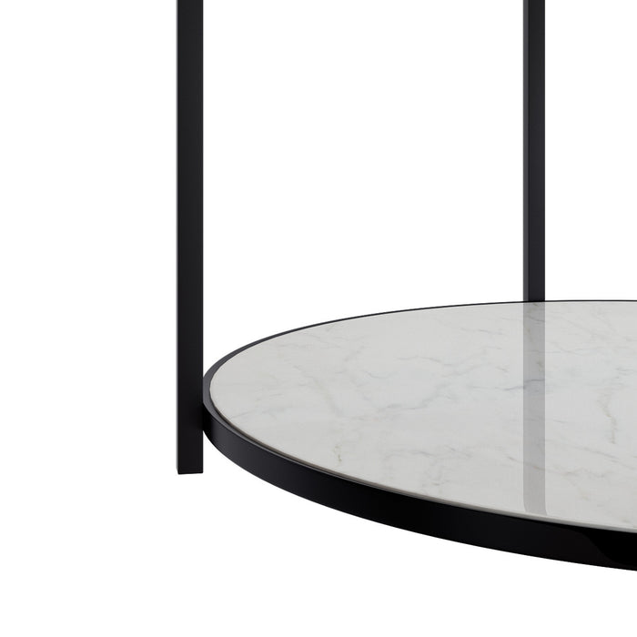 Sable Table Basse avec Double Surface en Marbre
