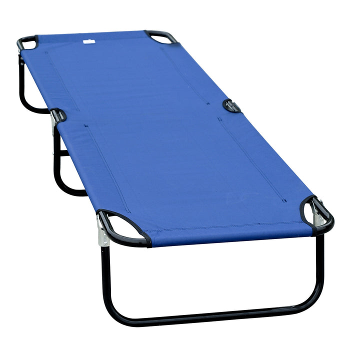 Lit De Camping Pliant Outsunny Pour Adultes Lit De Couchage Exterieur Portable