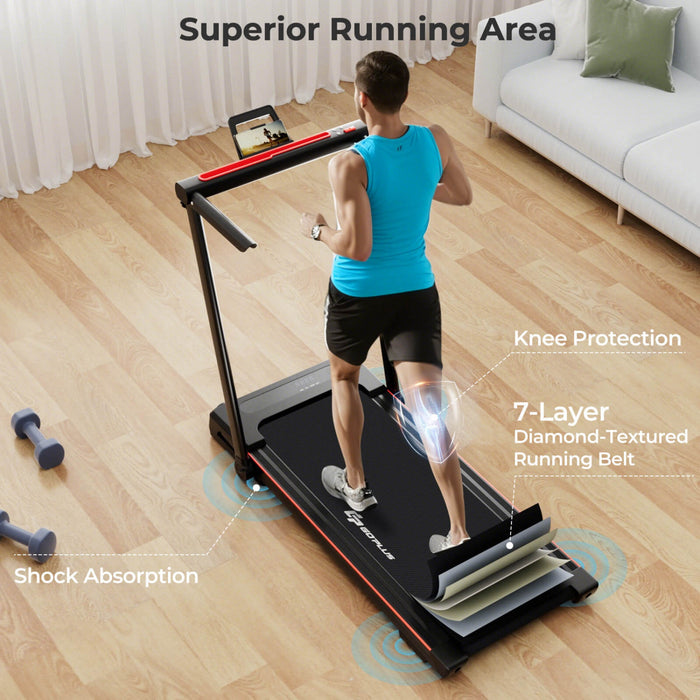 Tapis De Course Pliant 3 En 1 12km/h Goplus