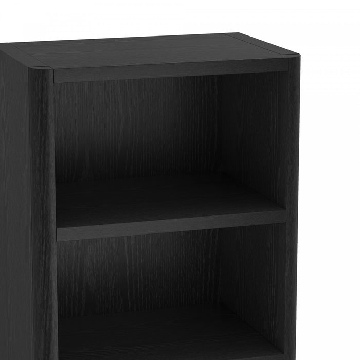 Bibliotheque ouverte moderne Rivington 28\" en noir - Lot de 2