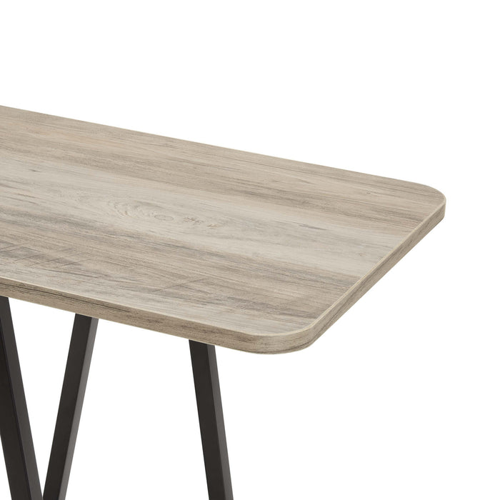 Console moderne contemporaine Celine 47\" en gris rustique