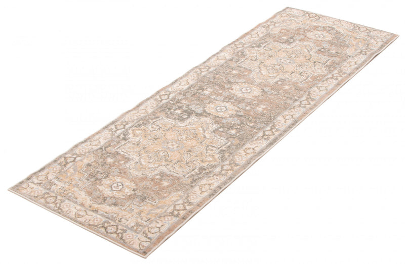 Carpette longue Ashby brun clair - 2 pi 8 po x 8 pi 2 po   
