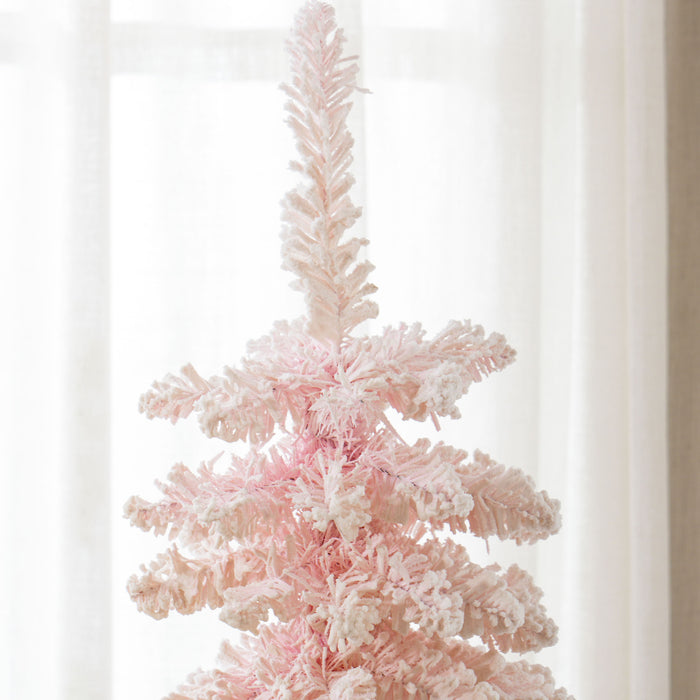HOMCOM Arbre de Noel artificiel 6' avec branches realistes, Rose