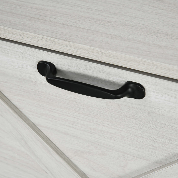 HOMCOM Armoire a chaussures avec 2 tiroirs rabattables, etageres reglables