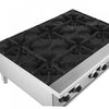 FORNO Commerciale 36 Inch Gas Hotplate with 6 Burners, 156,000 BTU, Stainless Steel - FCMHP0079-36 | Plaque de cuisson a gaz Commerciale de 36 po avec 6 bruleurs, 156 000 BTU, acier inoxydable – FCMHP0079-36