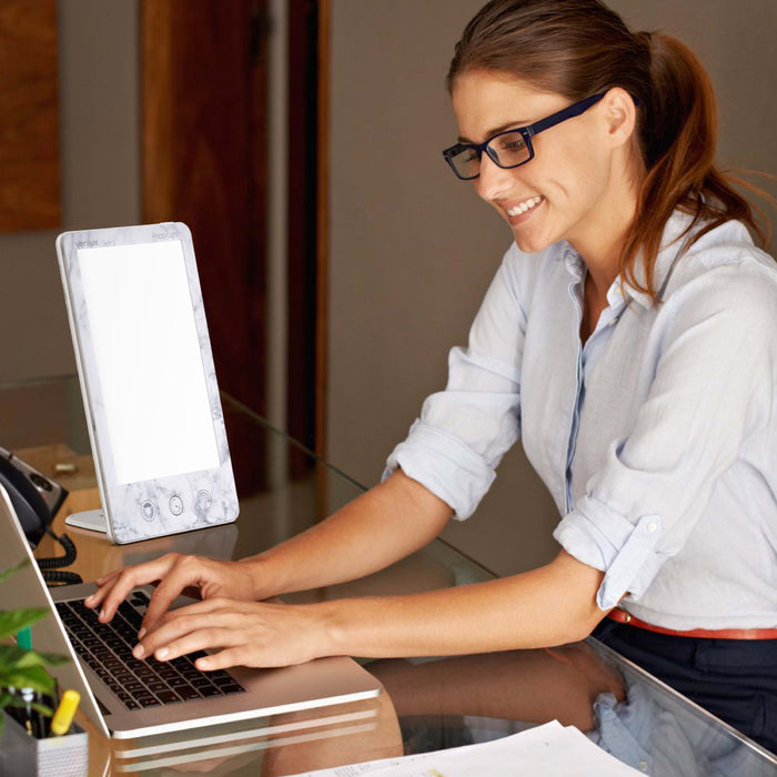 Lampe de luminothérapie Happylight Luxe de Verilux - marbre