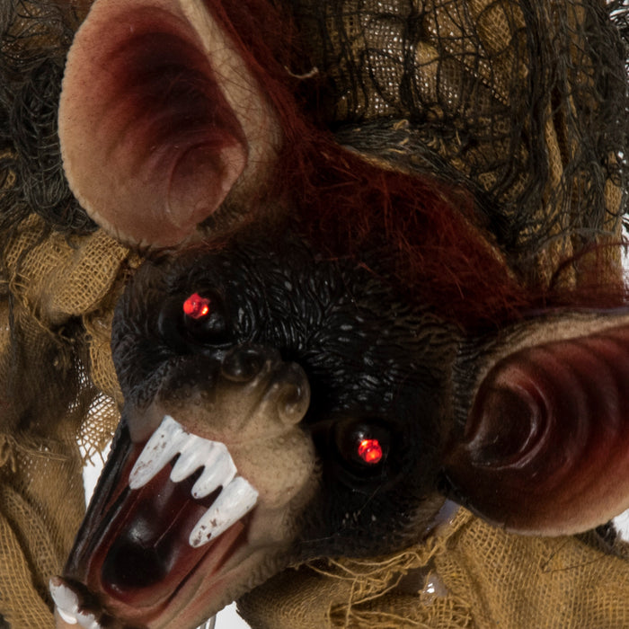 Outsunny Chauve-souris Animee Effrayante 28\", Decorations D'halloween
