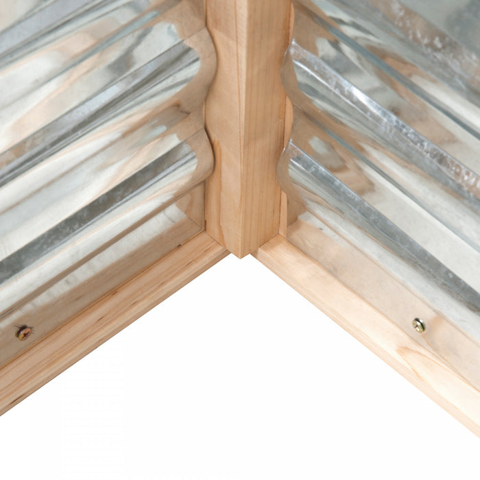 Outsunny Cadre Froid En Polycarbonate, Serre De Jardin Surelevee