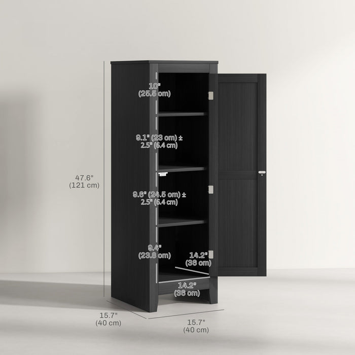 HOMCOM Garde-manger de cuisine avec etageres reglables pour salle a manger